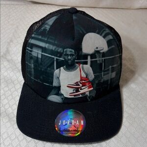 Jordan Black Cap with Iconic Graphic